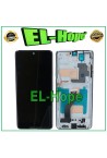 Écran LCD TFT a' cadre pour Samsung Galaxy S21 Ultra SM-G998 tactile en verre blanc