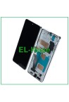 Écran LCD TFT a' cadre pour Samsung Galaxy S21 Ultra SM-G998 tactile en verre blanc