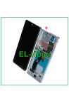 Écran tactile OLED LCD pour Samsung Galaxy S21 Ultra SM-G998, verre + cadre blanc