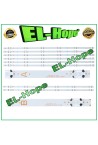 Kit de 8 barres et 6 LED pour te'le'viseur Panasonic 49  SVV490A69-A-REV02 SVV490A69-B-REV02
