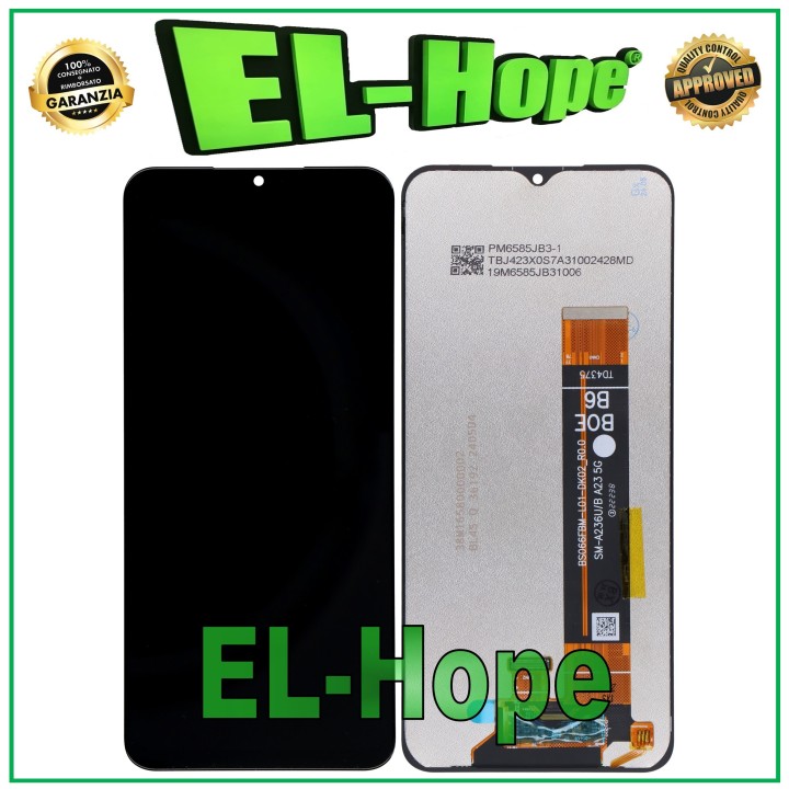 Écran LCD tactile en verre plat pour Samsung Galaxy A23 5G SM-A236 U/B BOE B6