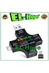 Testeur USB, de'tecteur de tension, courant de charge, voltme'tre, ampe'reme'tre, OTG