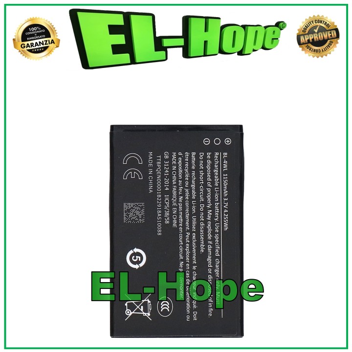 Batterie BL-4WL pour Nokia 225 4G TA-1276 1279 1296 230 63 6310 (originale)