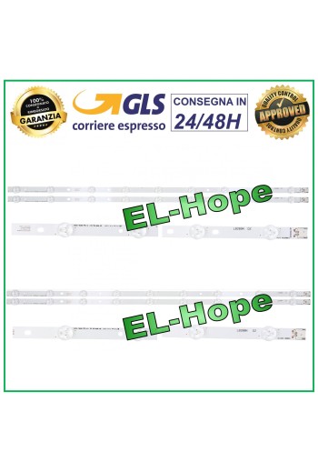 Kit de 4 barres de 9 LED pour te'le'viseur LG 32 REV0.6 type A/B 6916L-1031A 0923A 0881A