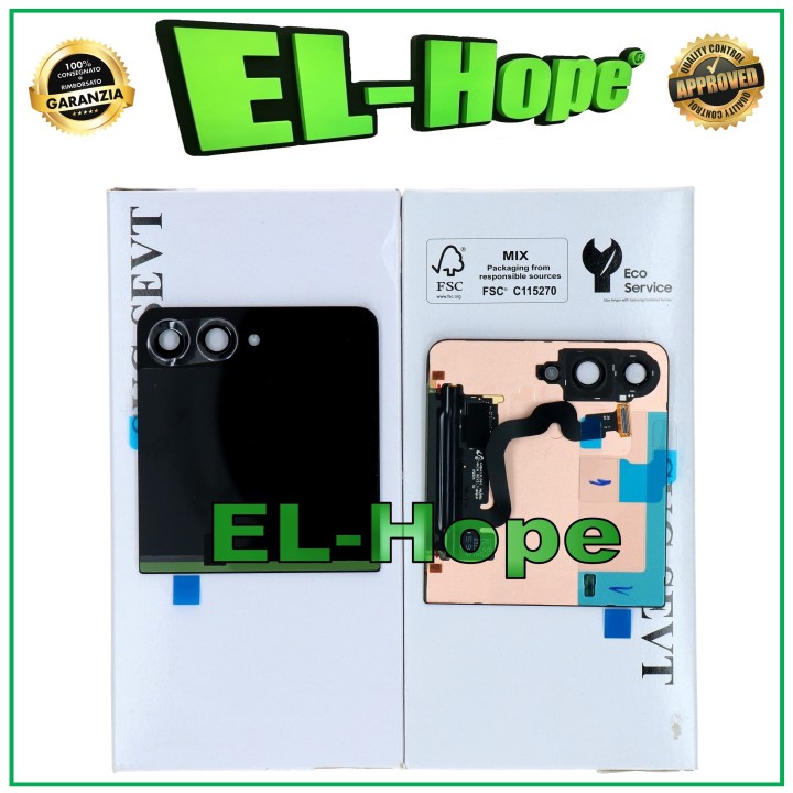 Écran LCD supe'rieur arrie're noir d origine Samsung Z Flip 7 SM-F766 GH97-37579A