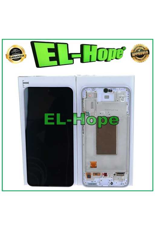 Écran tactile LCD d origine pour Samsung A37 SM-A376, cadre violet, GH82-39232D