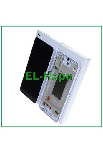Écran tactile LCD d origine pour Samsung A37 SM-A376, cadre violet, GH82-39232D