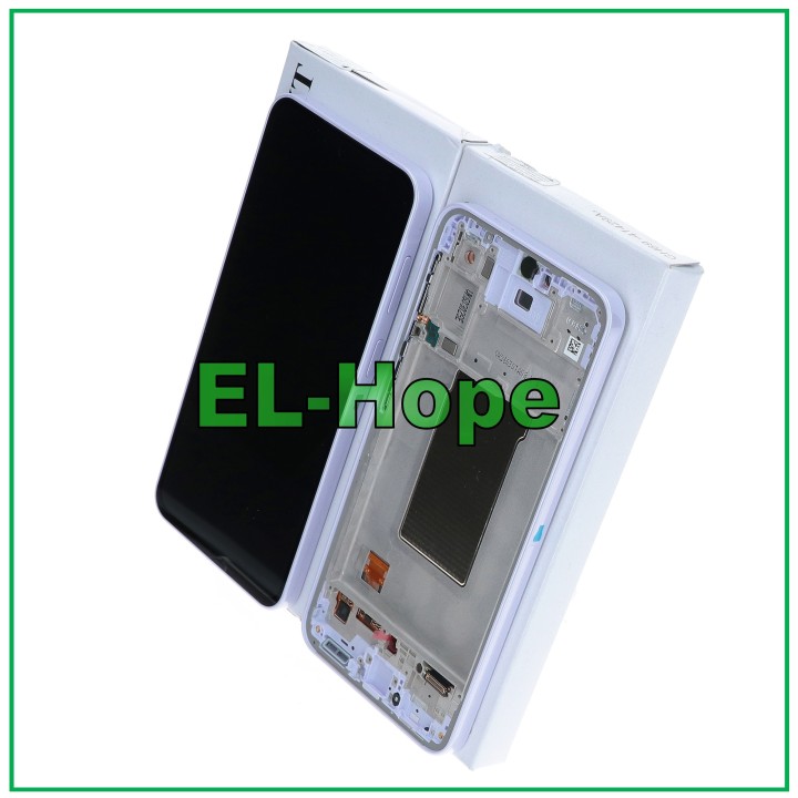 Écran tactile LCD d origine pour Samsung A37 SM-A376, cadre violet, GH82-39232D
