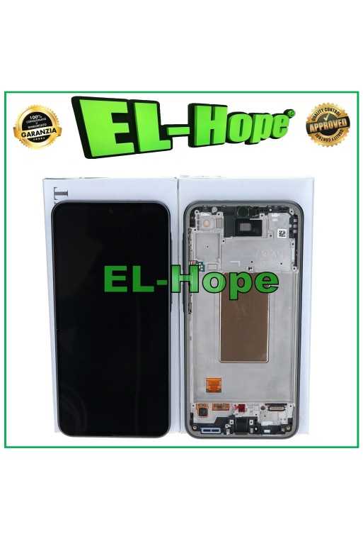 Écran tactile LCD d origine pour Samsung A37 SM-A376, cadre noir, GH82-39232A