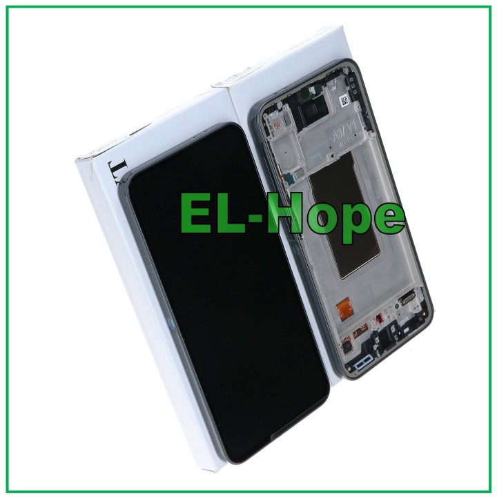 Écran tactile LCD d origine pour Samsung A37 SM-A376, cadre noir, GH82-39232A