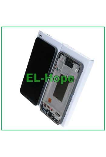 Écran tactile LCD d origine pour Samsung A37 SM-A376, cadre noir, GH82-39232A