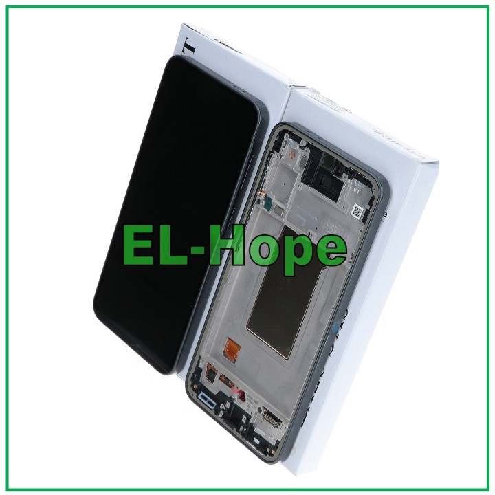 Écran tactile LCD d origine pour Samsung A37 SM-A376, cadre noir, GH82-39232A