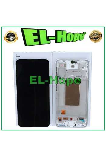Écran tactile LCD d origine pour Samsung A37 SM-A376, cadre blanc, re'fe'rence GH82-39232C