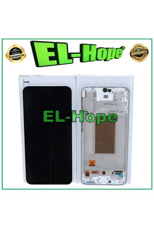 Écran tactile LCD d origine pour Samsung A37 SM-A376, cadre blanc, re'fe'rence GH82-39232C
