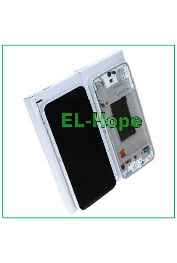 Écran tactile LCD d origine pour Samsung A37 SM-A376, cadre blanc, re'fe'rence GH82-39232C