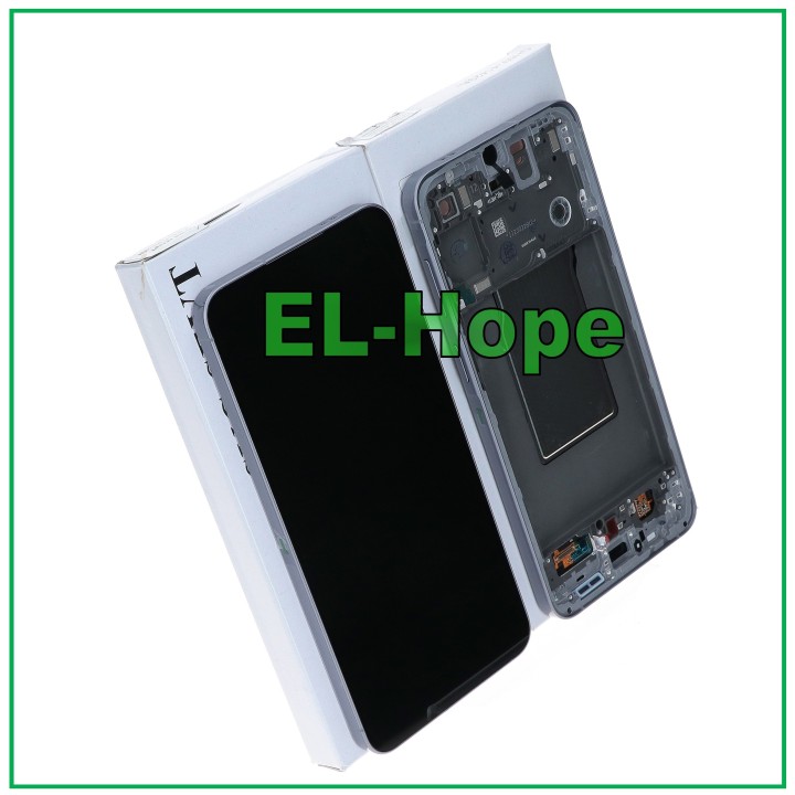 Écran tactile LCD d origine pour Samsung A57 SM-A576, cadre gris GH82-39285A