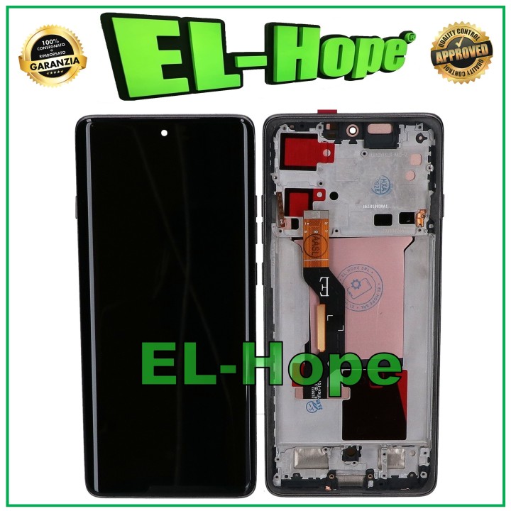 Écran tactile OLED LCD + cadre pour Motorola Moto Edge 60 Pro XT2507 Gris