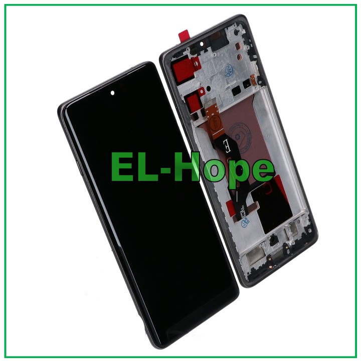 Écran tactile OLED LCD + cadre pour Motorola Moto Edge 60 Pro XT2507 Gris