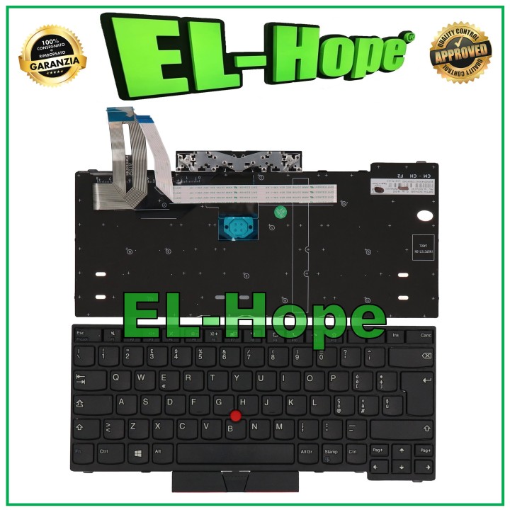 Clavier italien pour ordinateur portable Lenovo ThinkPad T14 Gen 1 5N20V44208 Noir