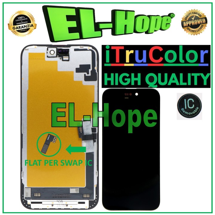 Écran tactile en verre OLED souple iTruColor pour iPhone 16 Plus d Apple