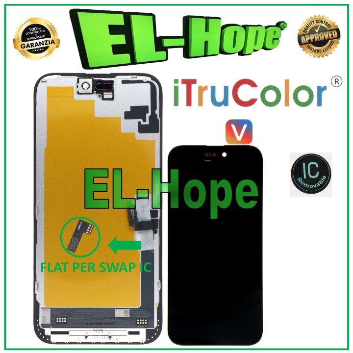 Écran LCD iTruColor INCELL pour Apple iPhone 16 Plus, e'cran tactile en verre