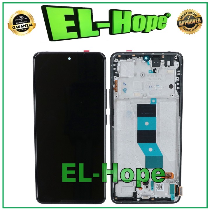 Cadre de e'cran OLED LCD pour Xiaomi Poco M7 Pro 2024 tactile noir