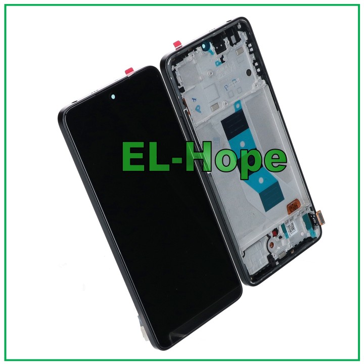 Cadre de e'cran OLED LCD pour Xiaomi Poco M7 Pro 2024 tactile noir