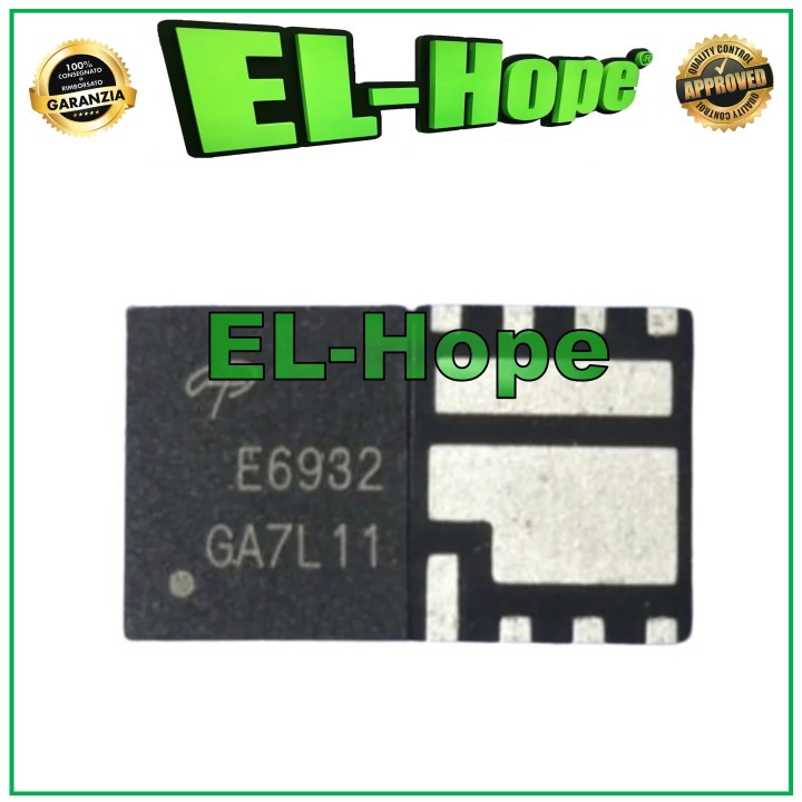 Puce MOSFET IC E6932 pour carte me're et appareils Android (smartphones)