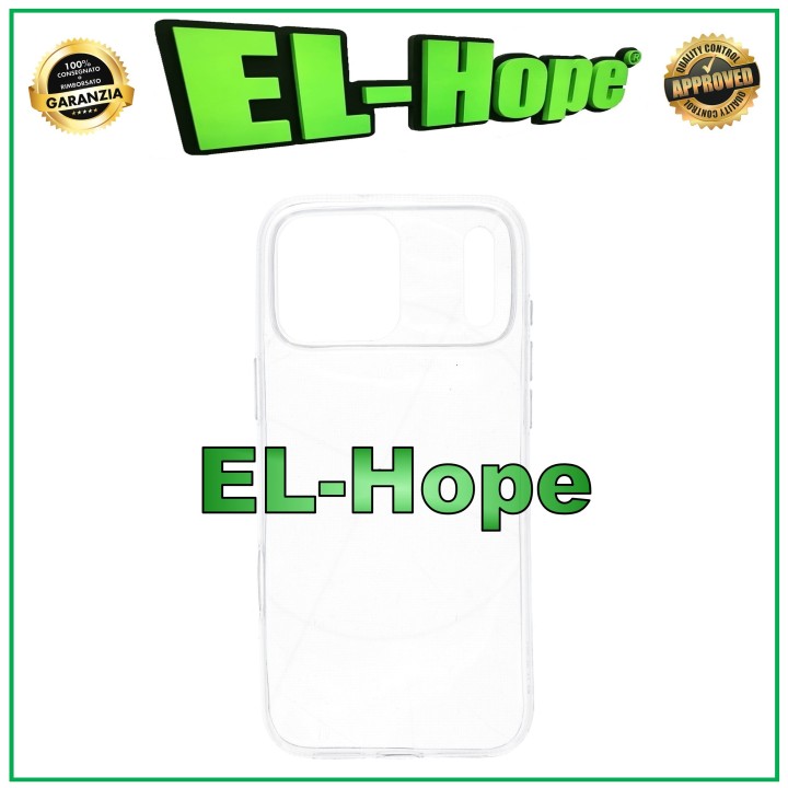Coque de protection transparente pour iPhone 17 Pro Max avec contour en gel TPU