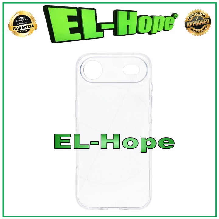 Coque de protection transparente pour iPhone 17 Air avec contour en TPU