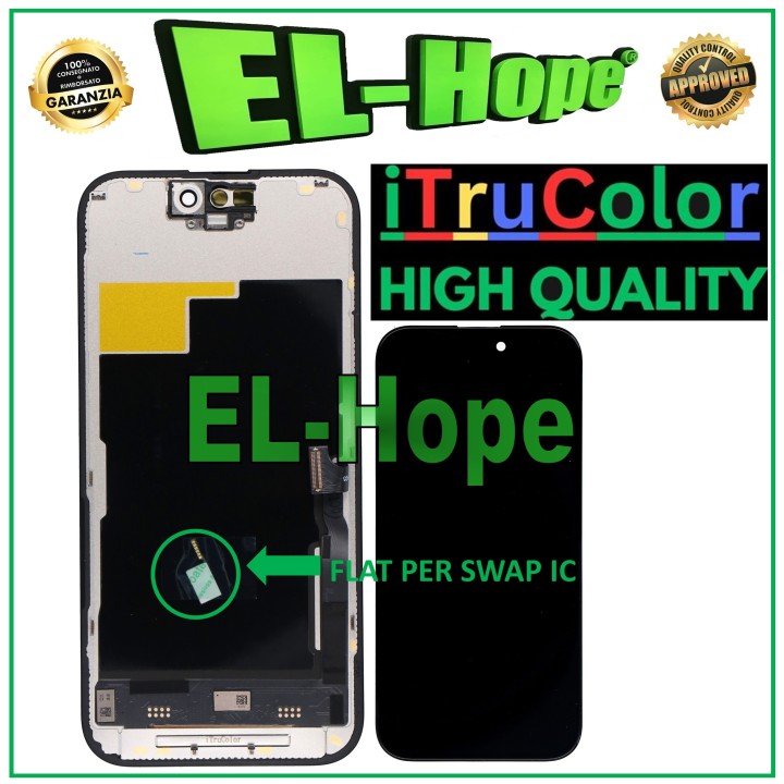Écran LCD INCELL iTruColor pour Apple iPhone 15 Pro, e'cran tactile en verre