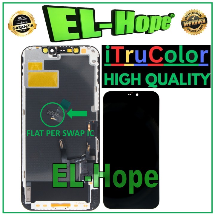 Écran tactile LCD OLED rigide iTruColor haut de gamme pour Apple iPhone 12/12 Pro