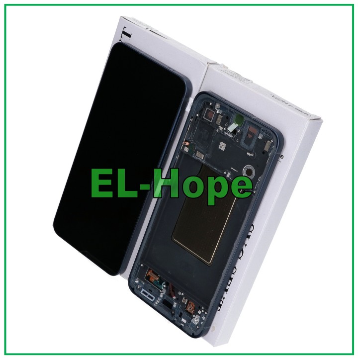 Écran tactile d origine Samsung A57 SM-A576, cadre bleu marine GH82-39285B