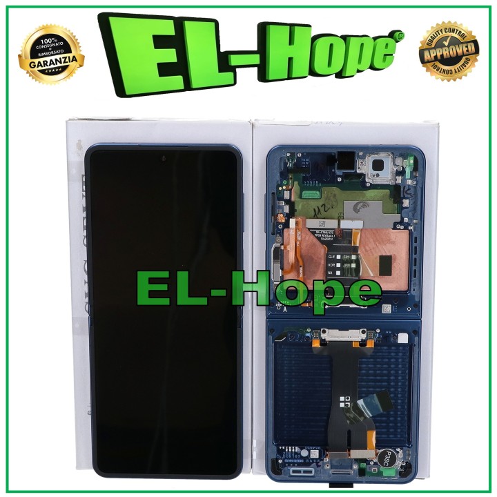 Écran tactile LCD d origine pour Samsung Z Flip 7 SM-F766 bleu GH82-38794A