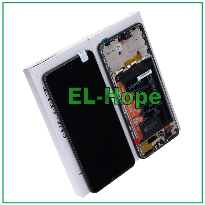 Écran tactile LCD de origine + batterie de remplacement pour Honor X9 5G Any-NX1, châssis noir