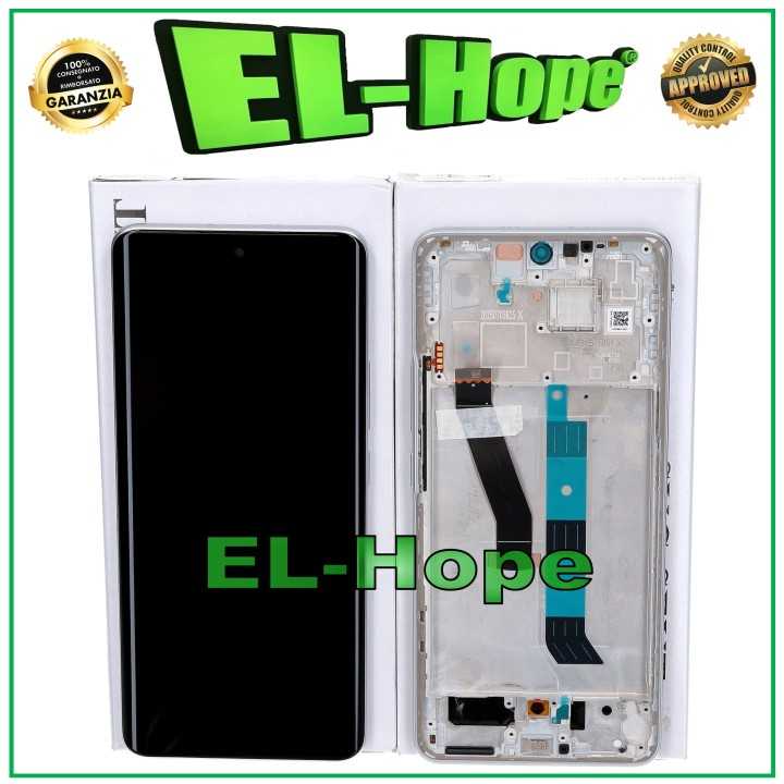 Écran LCD tactile d origine Xiaomi Poco M8 5G 25118PC98G, cadre argente'