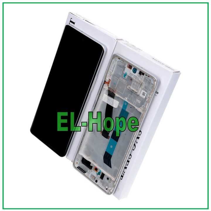 Écran LCD tactile d origine Xiaomi Poco M8 5G 25118PC98G, cadre argente'