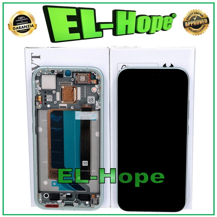 Écran de service d origine Xiaomi Poco X8 Pro 2511FPC34G, cadre tactile vert menthe