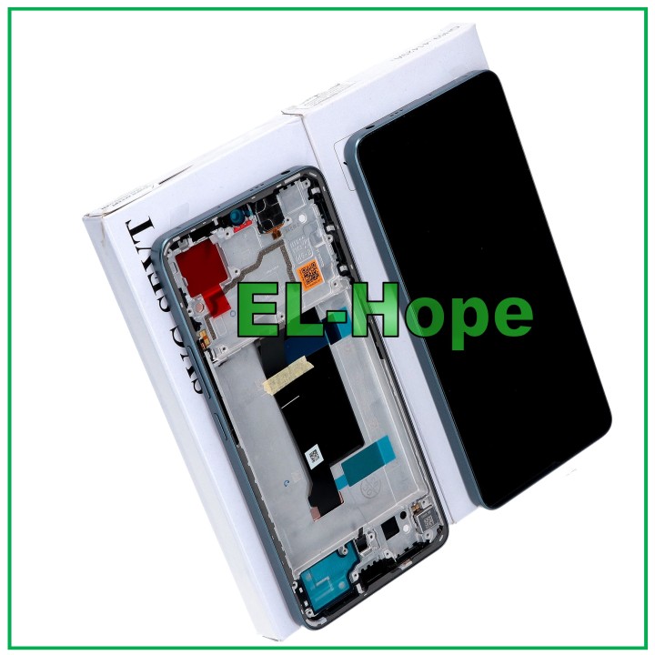 Écran LCD tactile a' cadre, service d origine, Xiaomi Poco X6 5G 23122PCD1 bleu