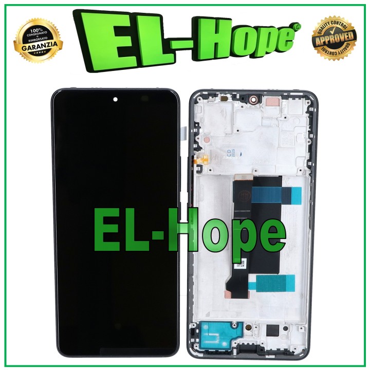 Écran tactile OLED LCD pour Xiaomi Redmi Note 13 Pro 5G 2312DRA50C, cadre noir