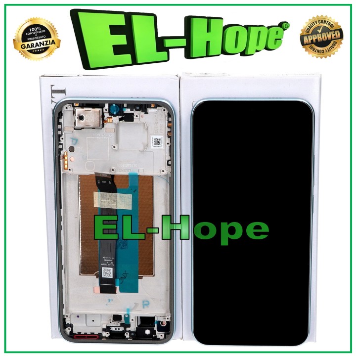 Écran de service d origine Xiaomi Redmi Note 15 Pro 25060RABDG tactile, cadre bleu