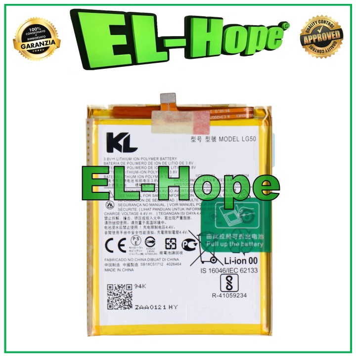 Batterie LG50 pour Motorola Moto One Fusion Plus XT2067 4700 mAh, equivalente a l originale