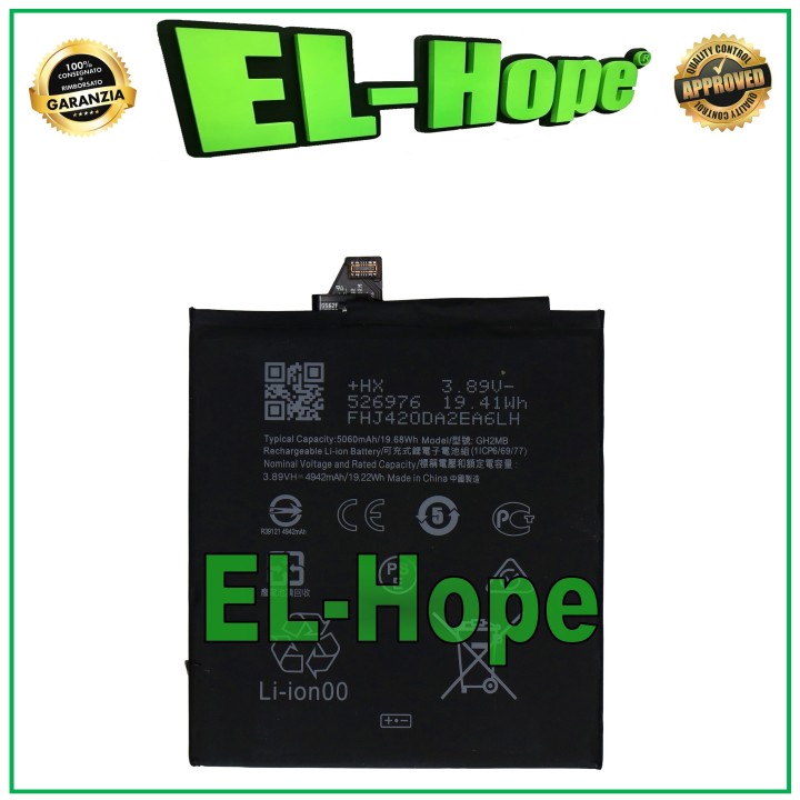 Batterie GH2MB pour Google Pixel 9 Pro XL 5060 mAh, equivalente a l originale