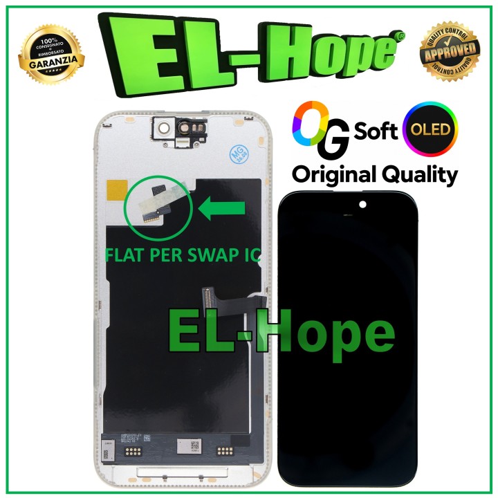 Écran OLED LCD souple OG pour iPhone 15 Pro, tactile, 120 Hz, equivalent a l original