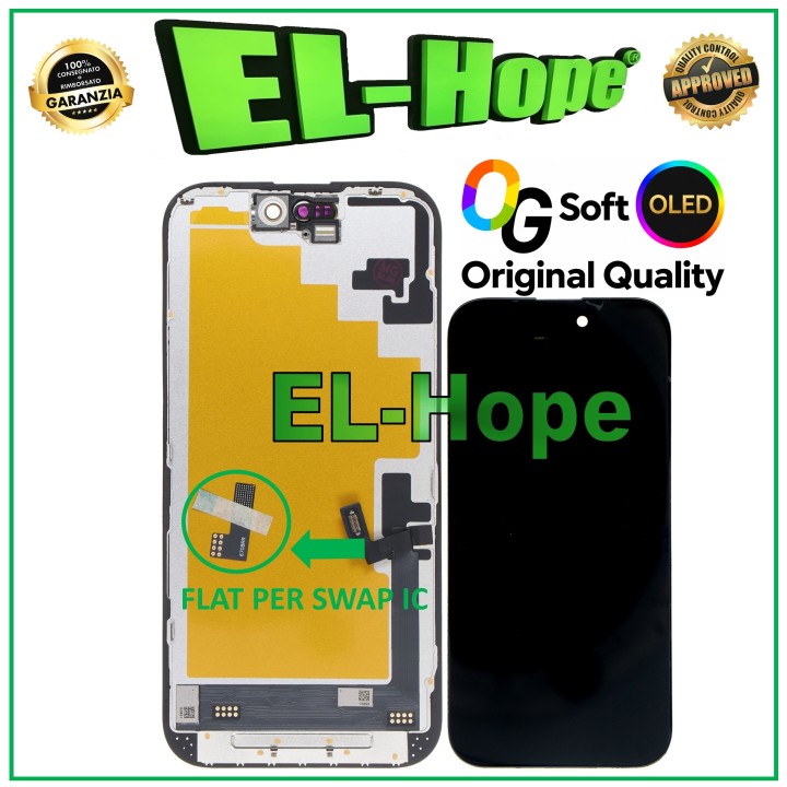 Écran OLED LCD souple d origine pour iPhone 16, ecran tactile en verre, equivalent a l original
