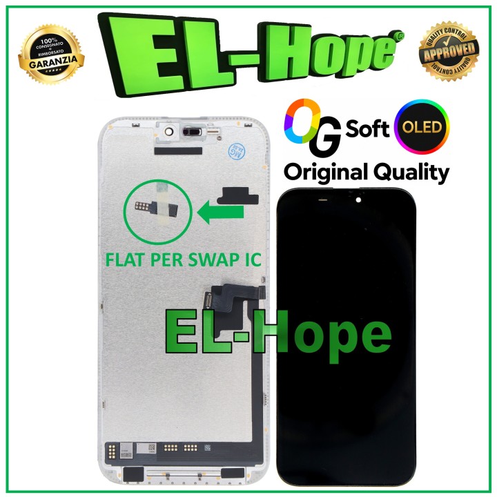 Écran OLED LCD souple OG pour iPhone 16 Pro Max 120 Hz tactile en verre, equivalent a l original