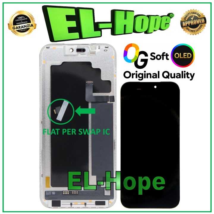 Écran OLED LCD souple OG pour iPhone 17 Pro Max 120 Hz tactile en verre, equivalent a l original