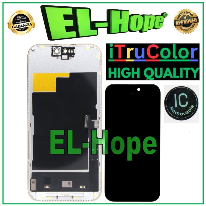 Écran LCD OLED rigide iTruColor pour Apple iPhone 15 Pro, ecran tactile en verre