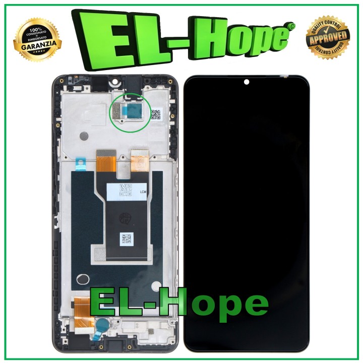Écran LCD + cadre pour ZTE Blade A73 5G, ecran tactile en verre avec fente, version 1