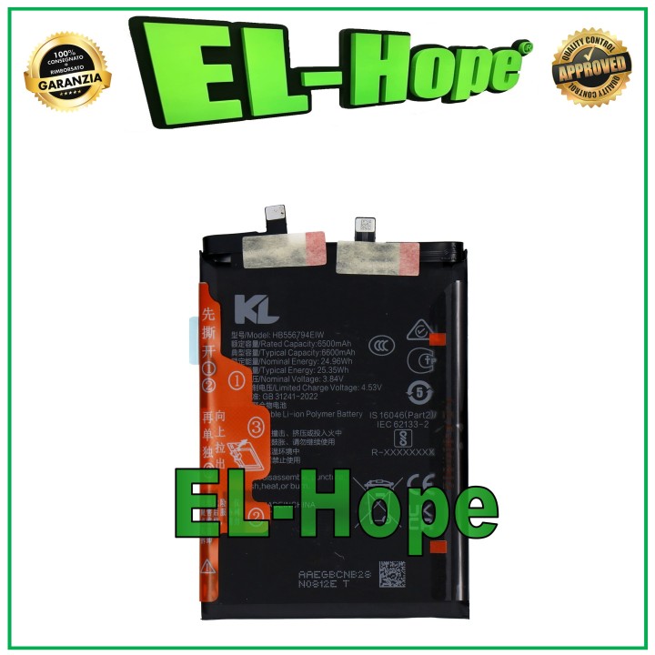 Batterie HB556794EIW pour Honor Magic 7 Lite BRP-NX1 6600 mAh, equivalente a l originale